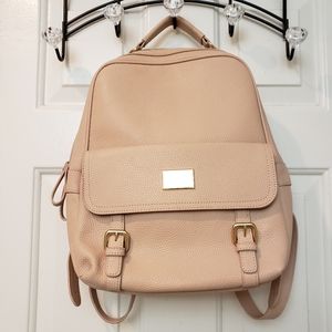 New Genuine Leather Pink Backpack